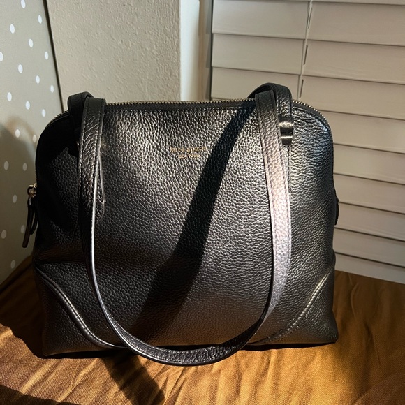 kate spade Handbags - Kate Spade Black Pebbled Leather Shoulder Bag - Great Condition Medium Size